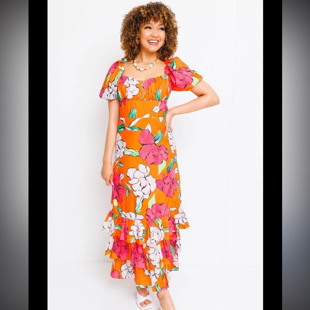 Herringstones floral‎ maxi dress NWT size small